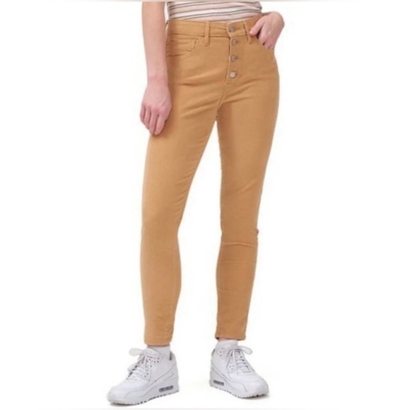 LEVI’S 721 Cordury High Rise Button Front Skinny Pants - Picture 1 of 4